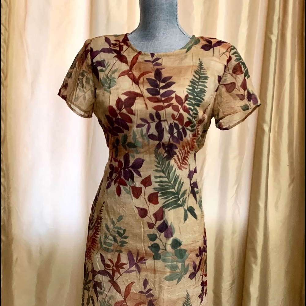 Leaf Pattern Dress - image 2